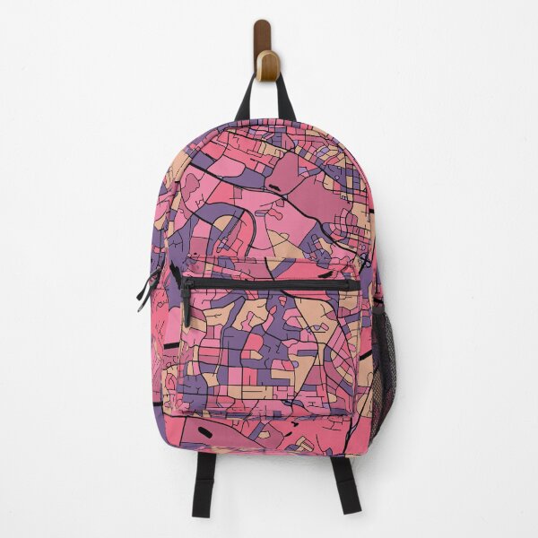 Item preview, Raleigh Map Pattern in Purple & Pink designed and sold by PatternMaps.