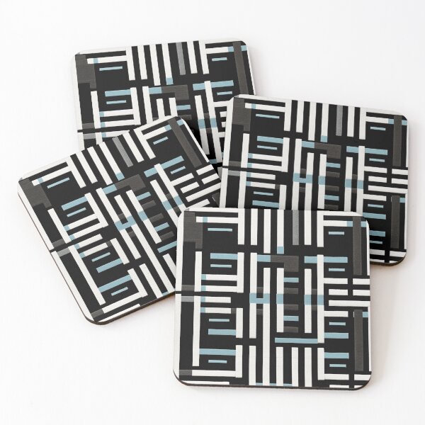 Item preview, Brutalist Contrast in Deep Black and Frosty White designed and sold by westside310.