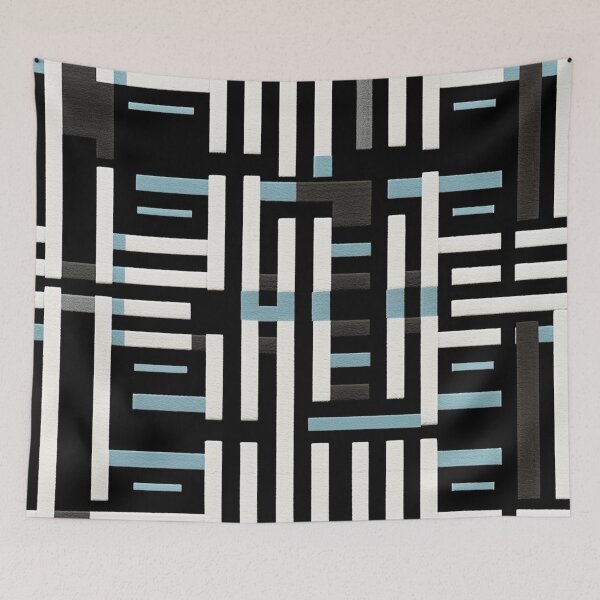 Item preview, Brutalist Contrast in Deep Black and Frosty White designed and sold by westside310.