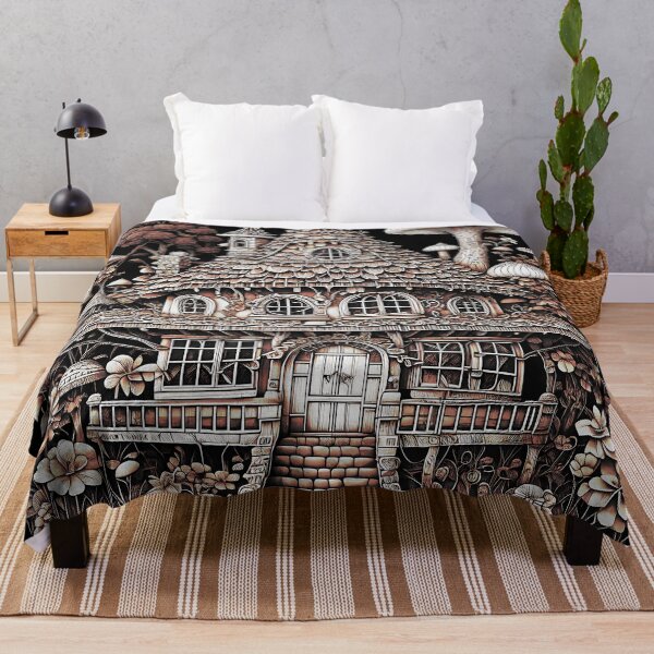 Item preview, [AI Art] Fairytale Gnome House, Optical Art Style designed and sold by Sissle.