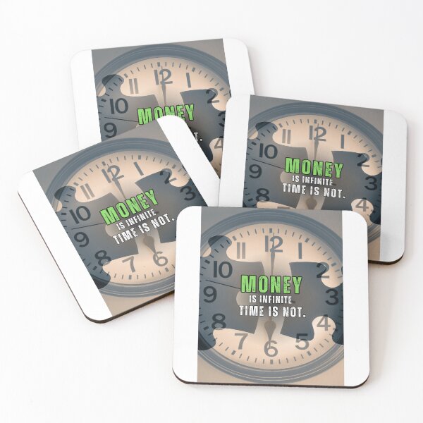 Item preview, Puzzle Clock Money is Infinite, Time is Money Motivation Quote designed and sold by hiunlimit.