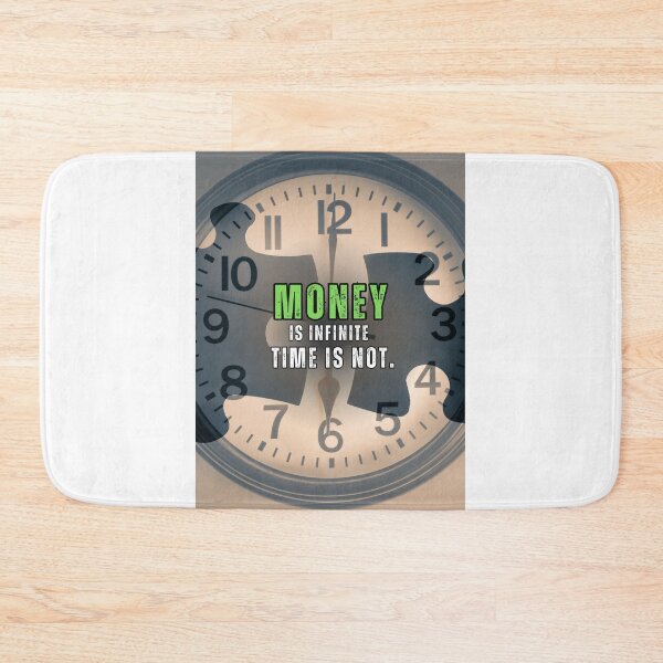 Item preview, Puzzle Clock Money is Infinite, Time is Money Motivation Quote designed and sold by hiunlimit.