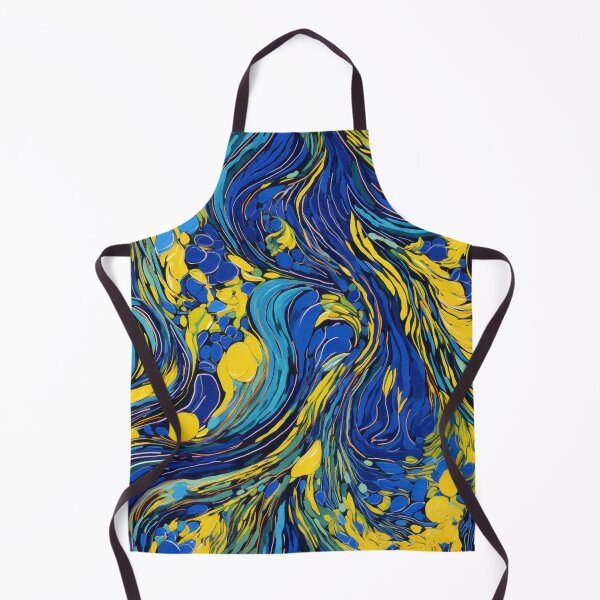 Item preview, Expressionist Emotion in Royal Blue and Lemon Yellow designed and sold by westside310.