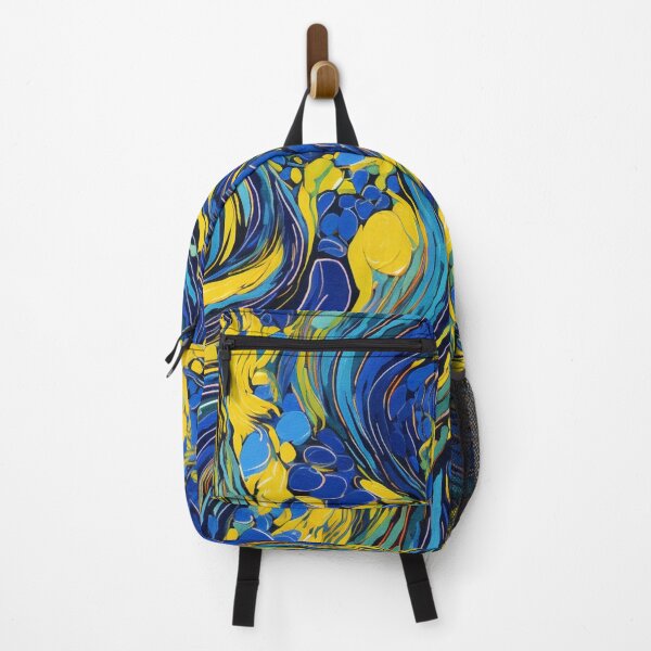 Item preview, Expressionist Emotion in Royal Blue and Lemon Yellow designed and sold by westside310.