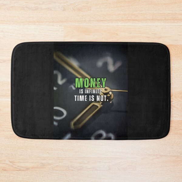 Item preview, Money is Infinite, Time is Not Inspirational, Motivation Quote designed and sold by hiunlimit.