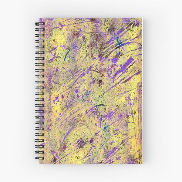 Item preview, Yellow And Purple Gelli Plate Print Abstract designed and sold by Sandra Foster.