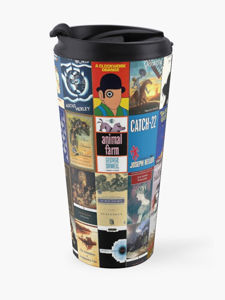 literature travel mug