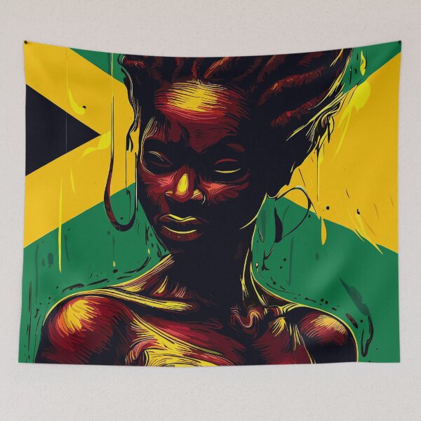 Item preview, Rasta Jamaica woman designed and sold by TomFrontierArt.