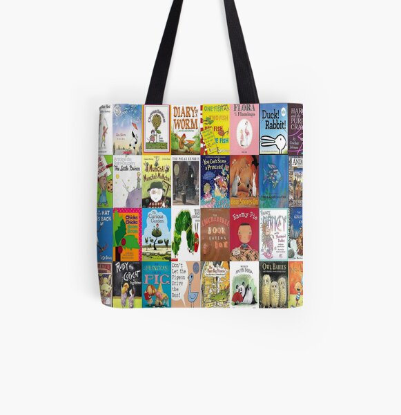 Children Picture Book Covers All Over Print Tote Bag