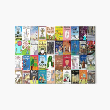 Children Picture Book Covers Art Board Print