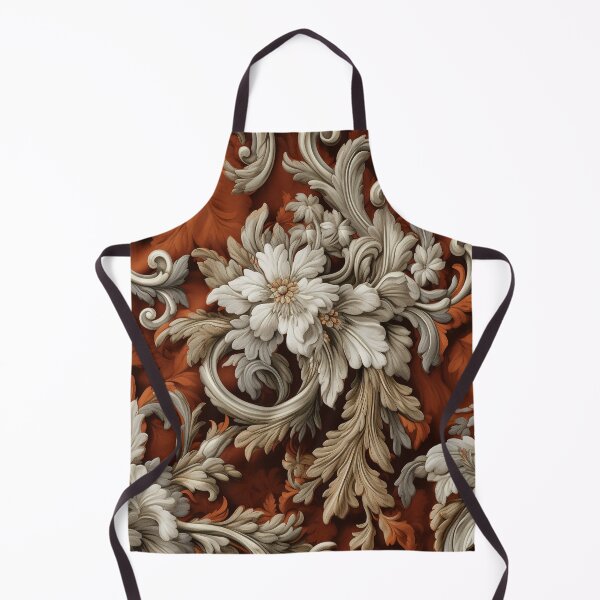 Item preview, Neoclassical Grace in Burnt Orange and Cool Silver designed and sold by westside310.