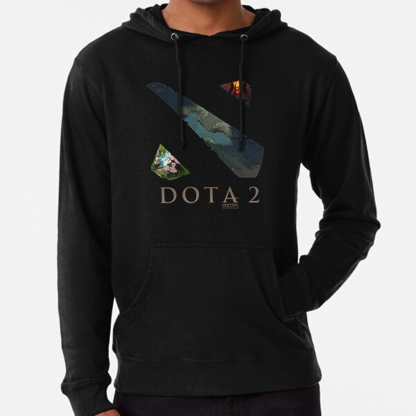 Dota 2 Logo Artwork Lightweight Hoodie By Backdoorstore Redbubble