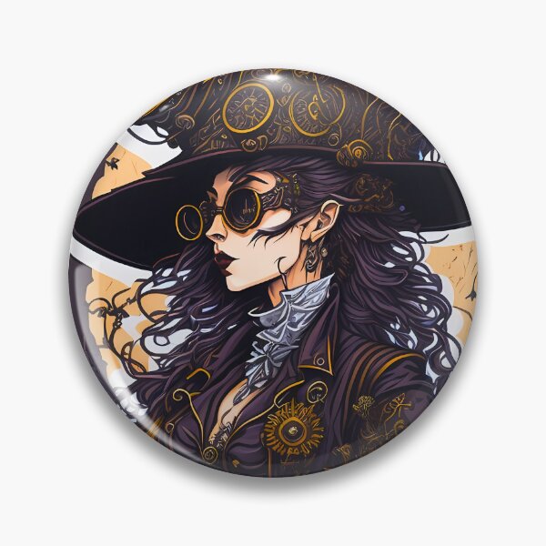 Artikelvorschau, Steampunk-Hexe in Halloween entworfen und verkauft von Pannyyy.