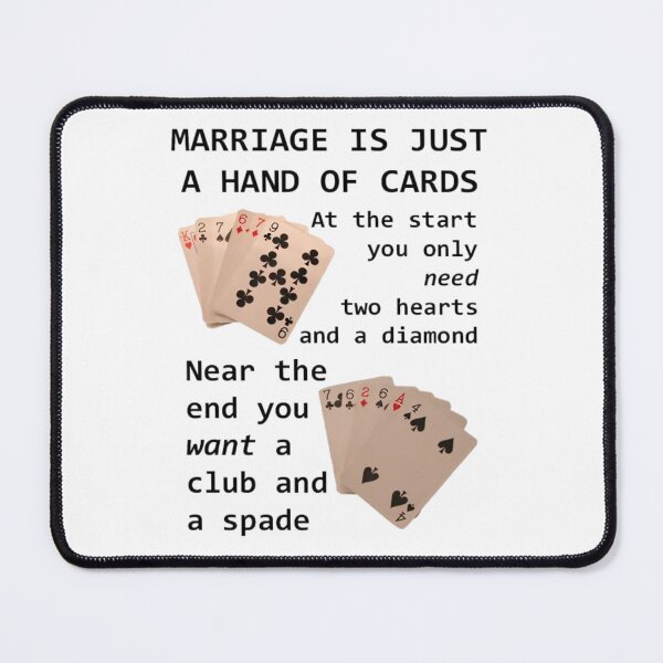 Item preview, Marriage Is Just A Hand Of Cards Greeting Card designed and sold by rhrvvkgil3.