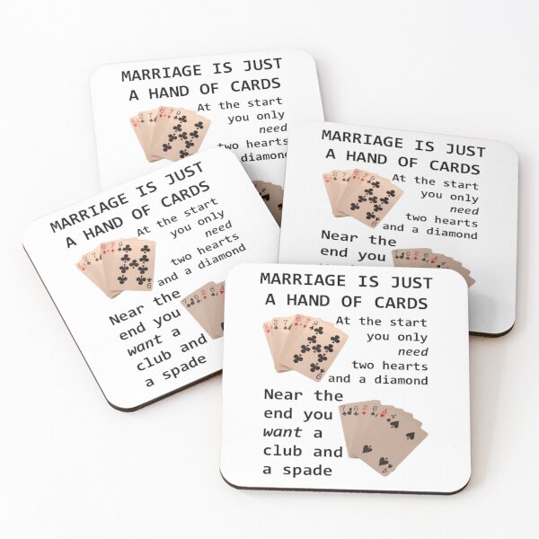 Item preview, Marriage Is Just A Hand Of Cards Greeting Card 	 designed and sold by rhrvvkgil3.