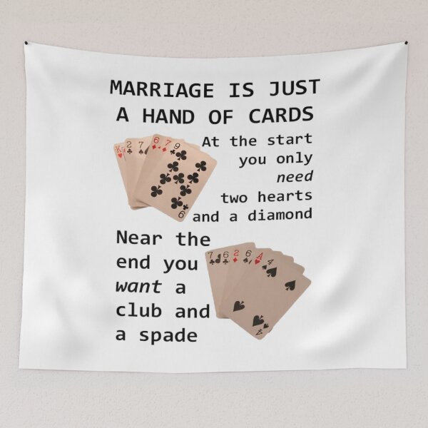 Item preview, Marriage Is Just A Hand Of Cards Greeting Card 	 designed and sold by rhrvvkgil3.