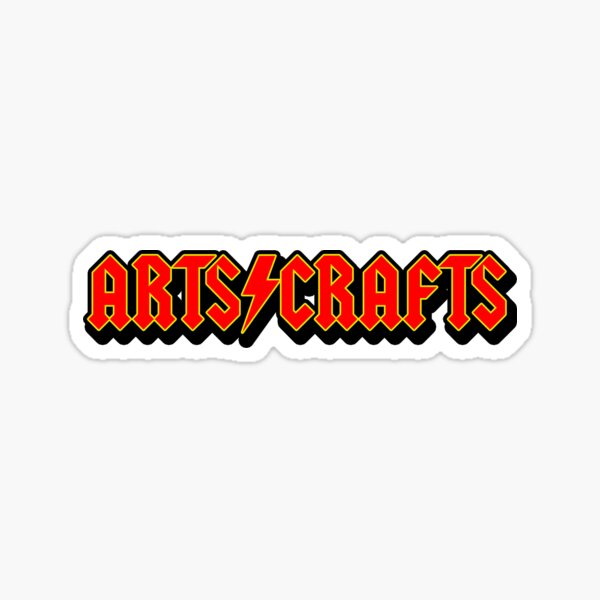 "Arts and Crafts" Band Logo Sticker