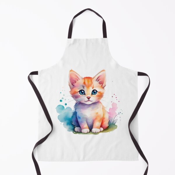 Item preview, watercolor cat designed and sold by Transeunte.