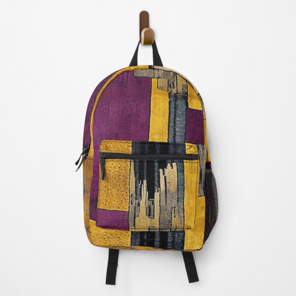 Item preview, Post-Impressionist Splash in Mustard Yellow and Plum Purple designed and sold by westside310.