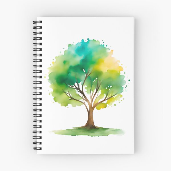 Item preview, watercolor tree designed and sold by Transeunte.
