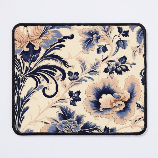 Item preview, Romantic Whispers in Cobalt Blue and Pale Peach designed and sold by westside310.