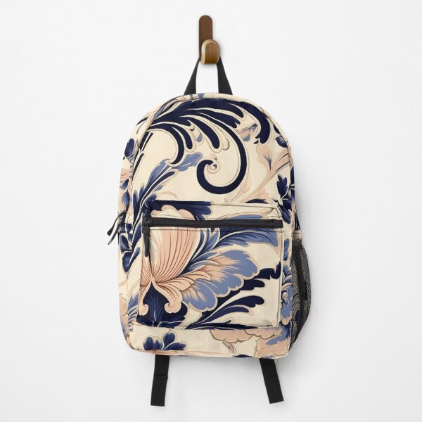Item preview, Romantic Whispers in Cobalt Blue and Pale Peach designed and sold by westside310.