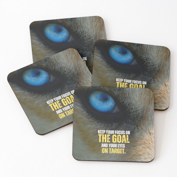 Item preview, Focus Quotes Wolf Eyes on Target, Goal Setting Motivational Quote designed and sold by hiunlimit.