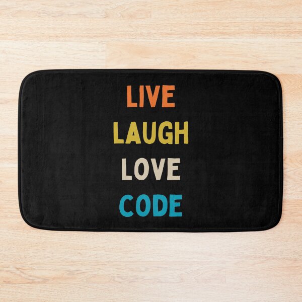 Item preview, Live laugh love code Programmer coding retro design designed and sold by Uplife-MyStore.