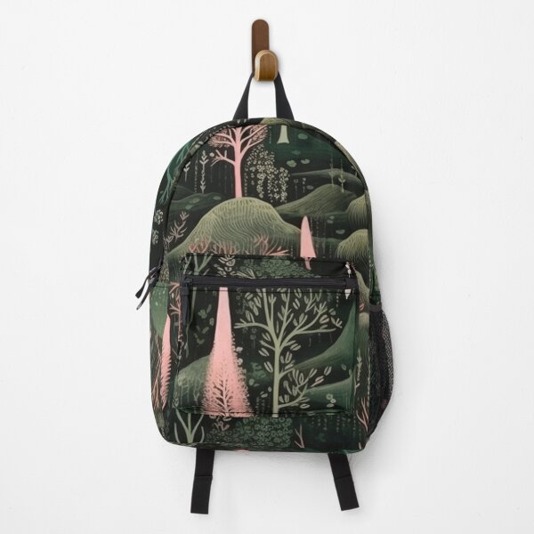 Item preview, Surrealist Dreams in Forest Green and Blush Pink designed and sold by westside310.