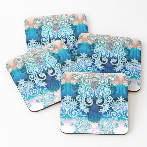 Item preview, paisley, center, boho, ethnic, medallion, floral designed and sold by mintdiamond21.