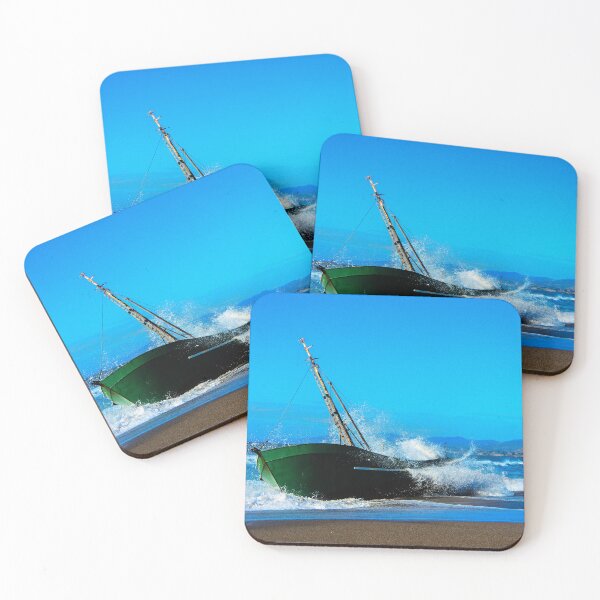 Item preview, Beached boat along Bodega Bay CA Coastline designed and sold by Fenderbender00.
