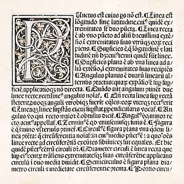 Artwork thumbnail, Euclid decorative printed initial – State Library Victoria by StateLibraryVic