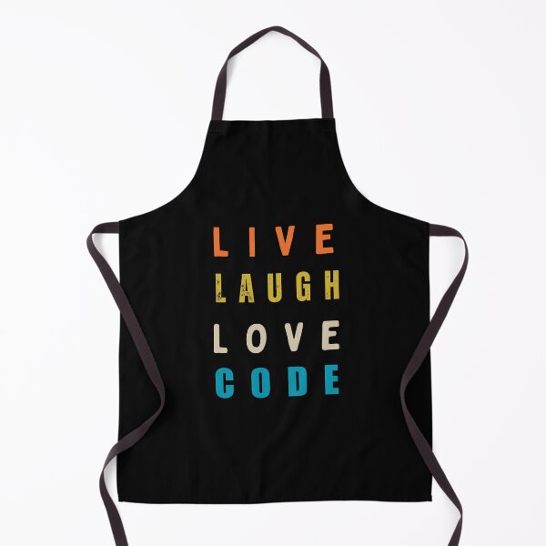 Item preview, Live laugh love code Programmer coding retro design designed and sold by Uplife-MyStore.
