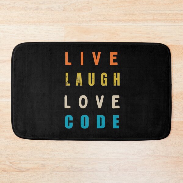 Item preview, Live laugh love code Programmer coding retro design designed and sold by Uplife-MyStore.