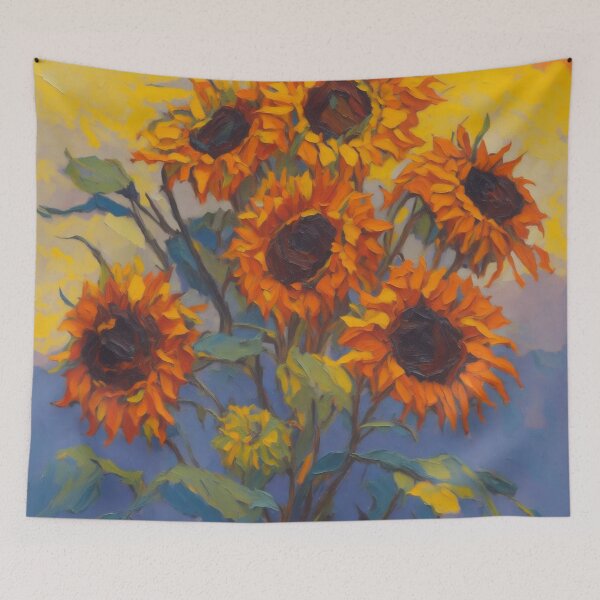 Item preview, Sunflower Still Life Acrylic Painting designed and sold by druidwolfart.