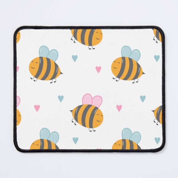 Item preview, Cute Bee and Hearts Pattern designed and sold by artfulbitsbyk.