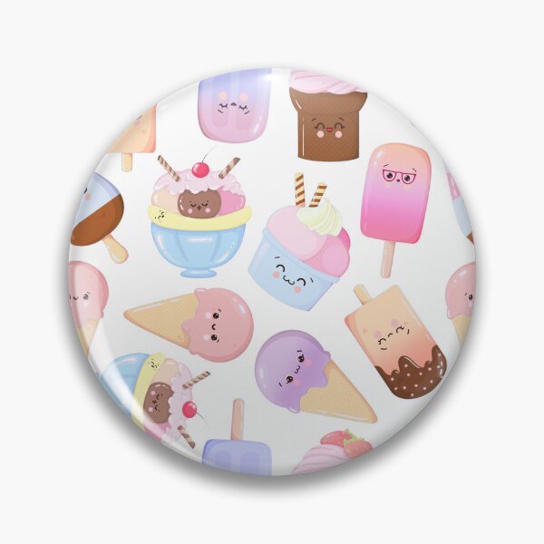 Item preview, Cute Kawaii Icecream Pattern designed and sold by artfulbitsbyk.