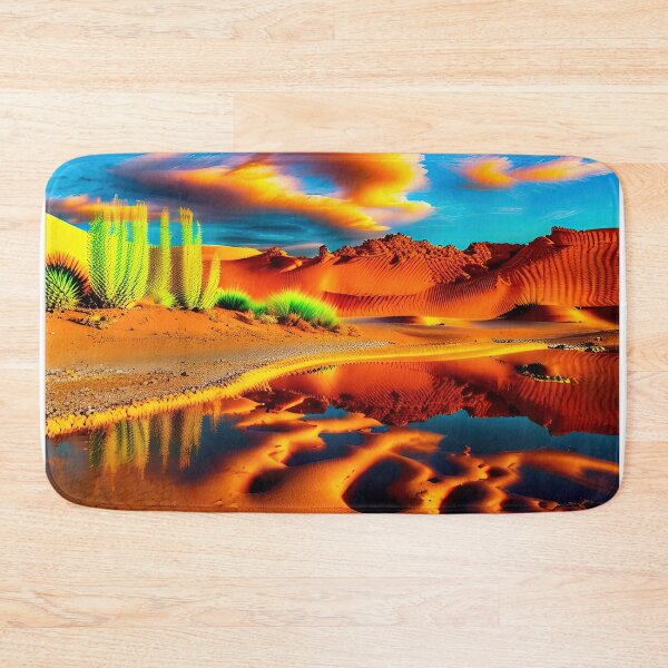 Item preview, A ravaged world of sand dunes and searing heat designed and sold by PixieDustAIArt.