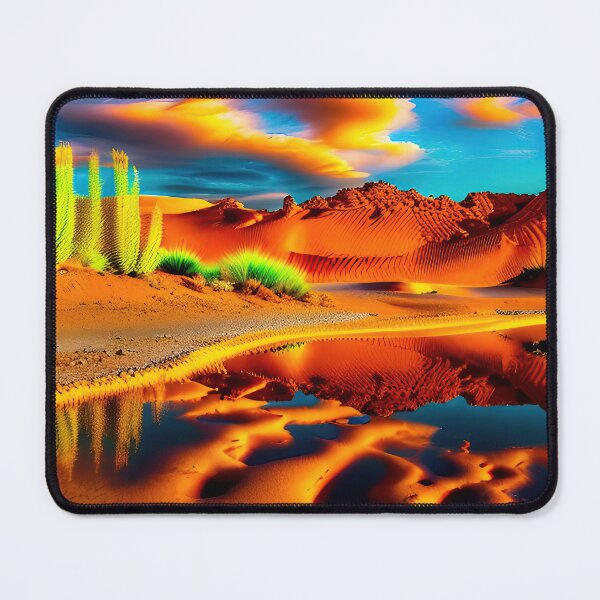 Item preview, A ravaged world of sand dunes and searing heat designed and sold by PixieDustAIArt.