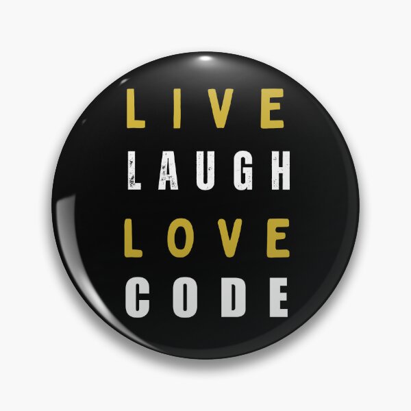 Item preview, Live laugh love code Programmer coding retro design designed and sold by Uplife-MyStore.