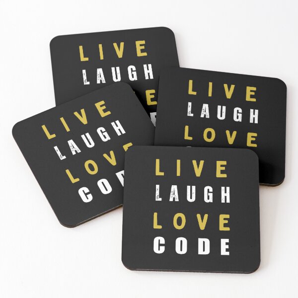 Item preview, Live laugh love code Programmer coding retro design designed and sold by Uplife-MyStore.