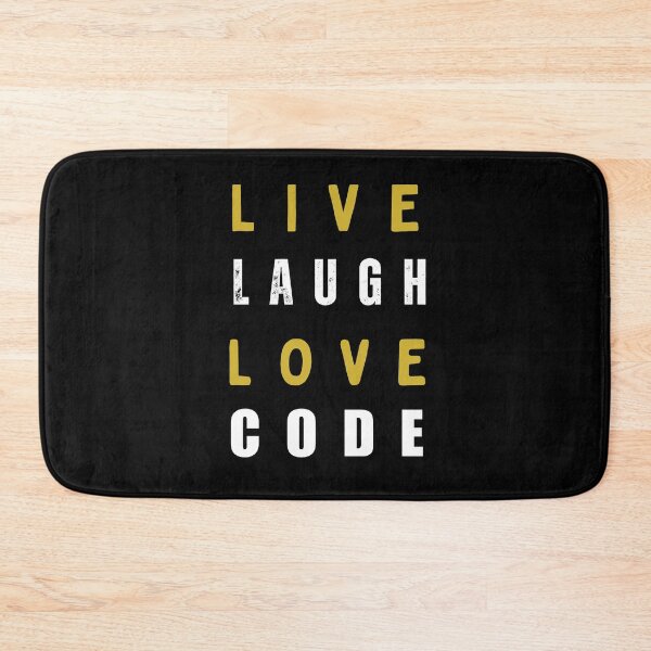 Item preview, Live laugh love code Programmer coding retro design designed and sold by Uplife-MyStore.