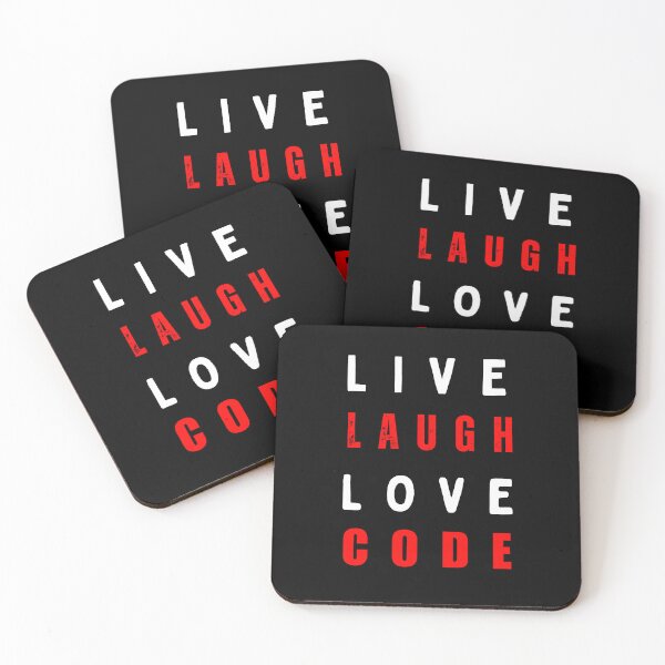 Item preview, Live laugh love code Programmer coding retro design designed and sold by Uplife-MyStore.