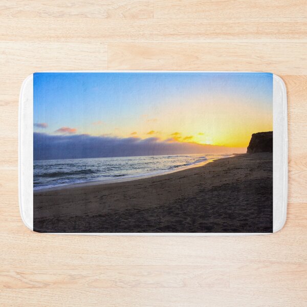 Item preview, Calm California coastline beach at sunset designed and sold by Fenderbender00.