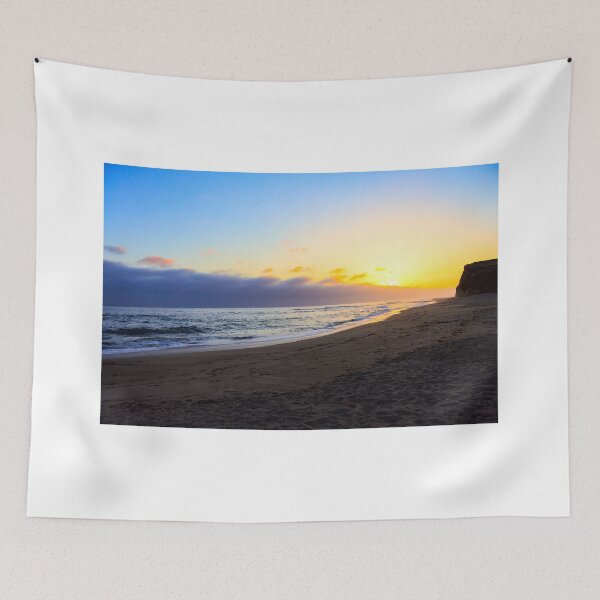 Item preview, Calm California coastline beach at sunset designed and sold by Fenderbender00.