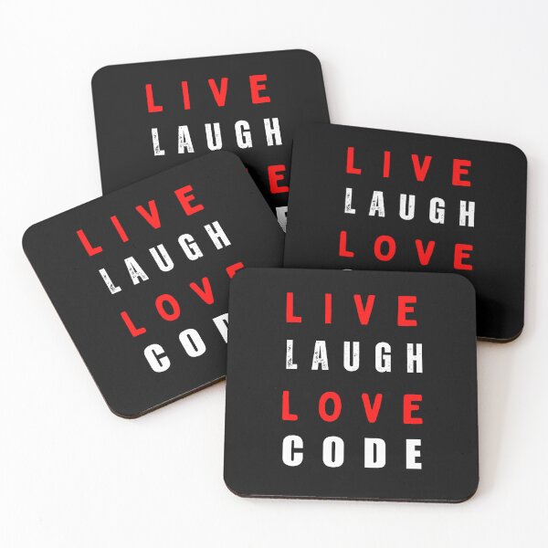 Item preview, Live laugh love code Programmer coding retro design designed and sold by Uplife-MyStore.