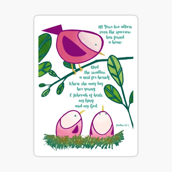 Little Birds (Pink) Sticker