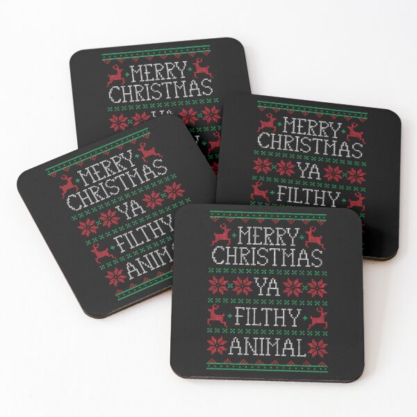 Item preview, Merry Christmas Ya Filthy Animal  4	 designed and sold by amvyaziay78.