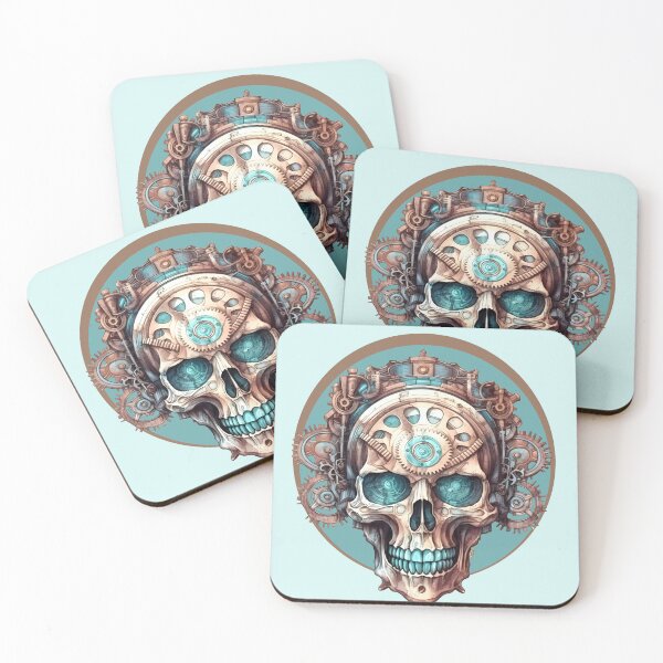 Item preview, Aetheric Resonance: Mechanized Skull Synthesis"- Essential Steampunk Design  designed and sold by PatriciaReyes.