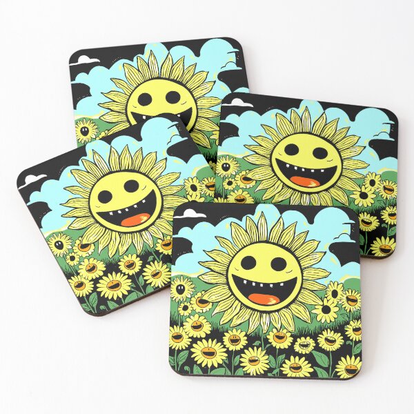 Item preview, smiley sunflower 2023 tileartwork designed and sold by tileartwork.